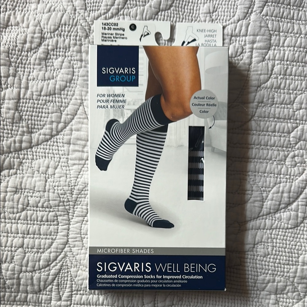 Black and White Compression Socks for Women